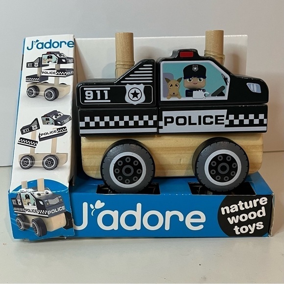 Other - Jadore Wooden Police Car
